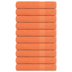 Vidaxl handdoeken 10 st 100x200 cm 360 g m² 100% katoen oranje