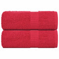 Vidaxl washandjes frogn 2 st 30x30 cm 360 g m² rood