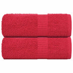Vidaxl gastendoekjes frogn 2 st 30x50 cm 360 g m² rood