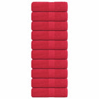 Vidaxl gastendoekjes frogn 10 st 30x50 cm 360 g m² rood