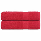 Vidaxl handdoeken frogn 2 st 50x100 cm 360 g m² rood