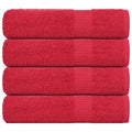 Vidaxl handdoeken frogn 4 st 50x100 cm 360 g m² rood