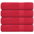 Vidaxl handdoeken frogn 4 st 50x100 cm 360 g m² rood