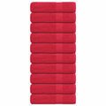 Vidaxl handdoeken frogn 10 st 50x100 cm 360 g m² rood