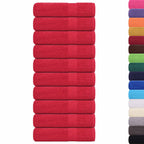 Vidaxl handdoeken frogn 10 st 50x100 cm 360 g m² rood