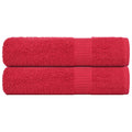 Vidaxl badhanddoeken frogn 2 st 100x150 cm 360 g m² rood