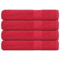 Vidaxl saunahanddoeken frogn 4 st 80x200 cm 360 g m² rood