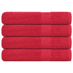 Vidaxl saunahanddoeken frogn 4 st 80x200 cm 360 g m² rood