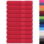 Vidaxl saunahanddoeken frogn 10 st 80x200 cm 360 g m² rood