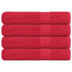 Vidaxl handdoeken frogn 4 st 100x200 cm 360 g m² rood