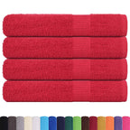 Vidaxl handdoeken frogn 4 st 100x200 cm 360 g m² rood