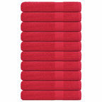 Vidaxl handdoeken frogn 10 st 100x200 cm 360 g m² rood