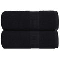 Vidaxl washandjes frogn 2 st 30x30 cm 360 g m² zwart