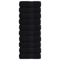 Vidaxl washandjes frogn 10 st 30x30 cm 360 g m² zwart
