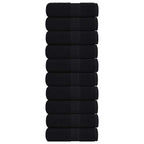 Vidaxl washandjes frogn 10 st 30x30 cm 360 g m² zwart