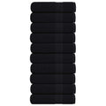 Vidaxl handdoeken frogn 10 st 50x100 cm 360 g m² zwart