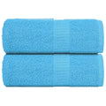 Vidaxl washandjes frogn 2 st 30x30 cm 360 g m² turquoise