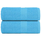 Vidaxl washandjes frogn 2 st 30x30 cm 360 g m² turquoise