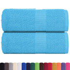 Vidaxl washandjes frogn 2 st 30x30 cm 360 g m² turquoise