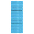 Vidaxl washandjes frogn 10 st 30x30 cm 360 g m² turquoise