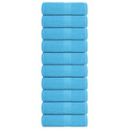 Vidaxl washandjes frogn 10 st 30x30 cm 360 g m² turquoise