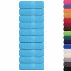 Vidaxl washandjes frogn 10 st 30x30 cm 360 g m² turquoise