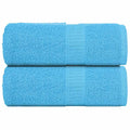 Vidaxl gastendoekjes frogn 2 st 30x50 cm 360 g m² turquoise