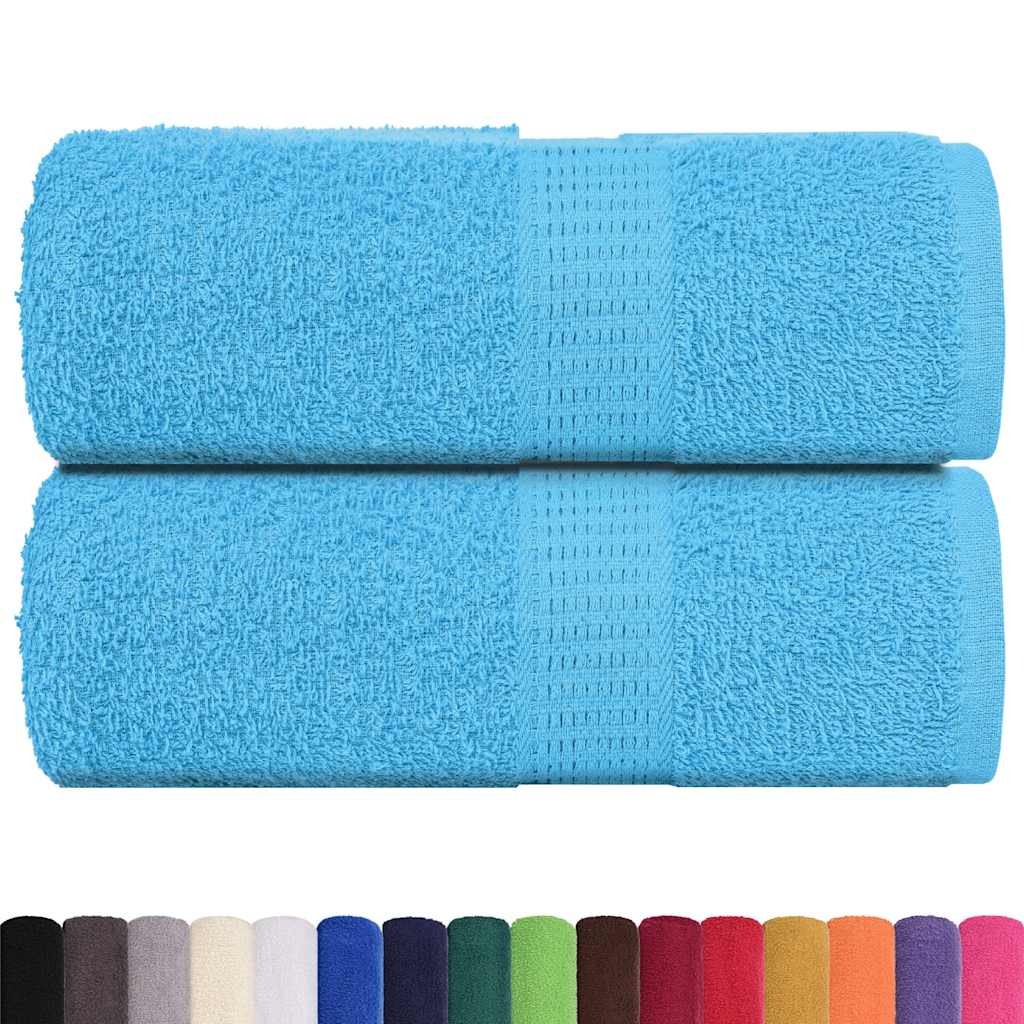Vidaxl gastendoekjes frogn 2 st 30x50 cm 360 g m² turquoise