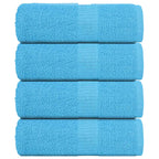 Vidaxl gastendoekjes frogn 4 st 30x50 cm 360 g m² turquoise