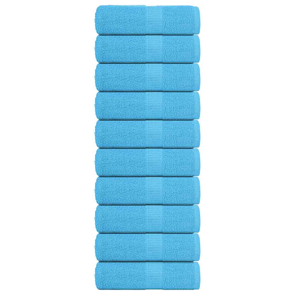 Vidaxl gastendoekjes frogn 10 st 30x50 cm 360 g m² turquoise