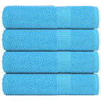 Vidaxl handdoeken frogn 4 st 50x100 cm 360 g m² turquoise