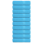 Vidaxl handdoeken frogn 10 st 50x100 cm 360 g m² turquoise