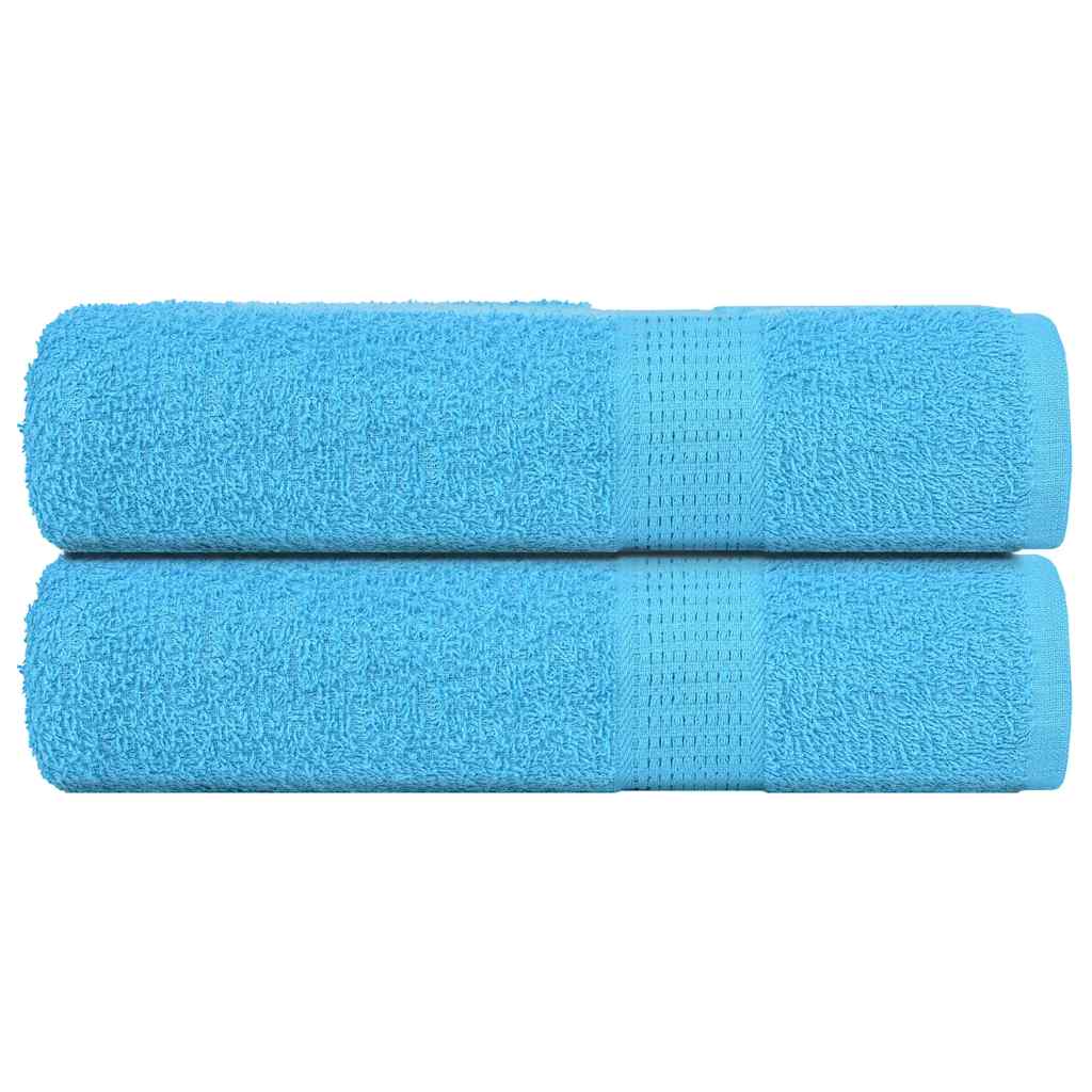 Vidaxl douchehanddoeken frogn 2 st 70x140 cm 360 g m² turquoise