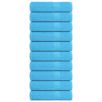 Vidaxl douchehanddoeken frogn 10 st 70x140 cm 360 g m² turquoise