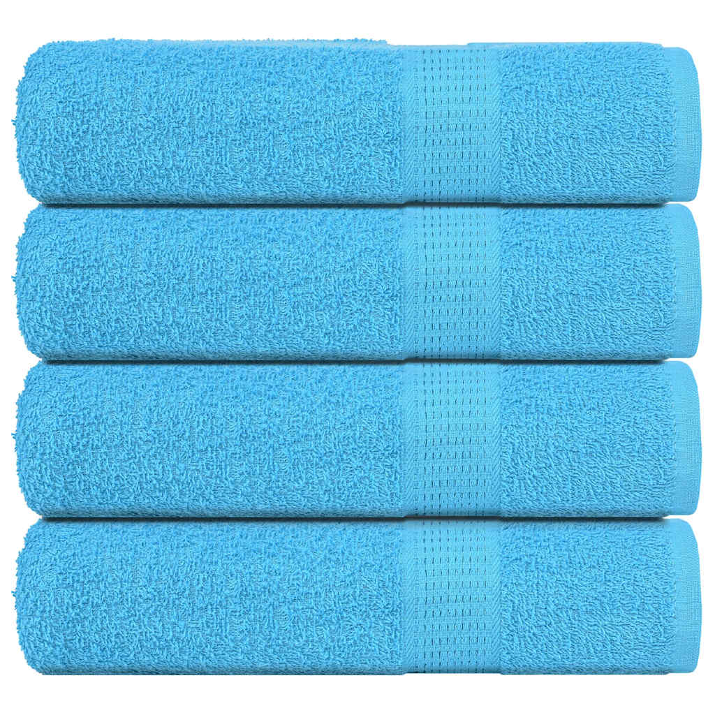 Vidaxl badhanddoeken 4 st 100x150 cm 360 g m² 100% katoen turquoise