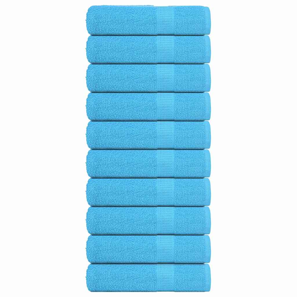 Vidaxl badhanddoeken frogn 10 st 100x150 cm 360 g m² turquoise