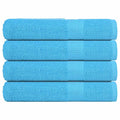Vidaxl handdoeken frogn 4 st 100x200 cm 360 g m² turquoise