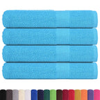 Vidaxl handdoeken frogn 4 st 100x200 cm 360 g m² turquoise