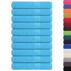Vidaxl handdoeken frogn 10 st 100x200 cm 360 g m² turquoise