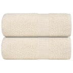 Vidaxl washandjes frogn 2 st 30x30 cm 360 g m² crème