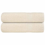 Vidaxl handdoeken frogn 2 st 50x100 cm 360 g m² crème