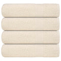 Vidaxl douchehanddoeken frogn 4 st 70x140 cm 360 g m² crème