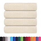 Vidaxl douchehanddoeken frogn 4 st 70x140 cm 360 g m² crème