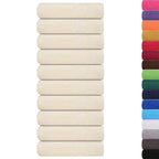 Vidaxl douchehanddoeken frogn 10 st 70x140 cm 360 g m² crème