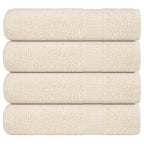 Vidaxl badhanddoeken frogn 4 st 100x150 cm 360 g m² crème