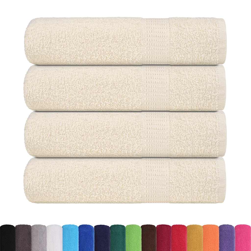 Vidaxl badhanddoeken frogn 4 st 100x150 cm 360 g m² crème