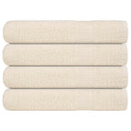 Vidaxl handdoeken frogn 4 st 100x200 cm 360 g m² crème
