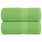 Vidaxl washandjes frogn 2 st 30x30 cm 360 g m² appelgroen