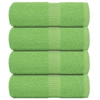 Vidaxl washandjes frogn 4 st 30x30 cm 360 g m² appelgroen