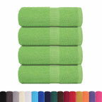 Vidaxl washandjes frogn 4 st 30x30 cm 360 g m² appelgroen